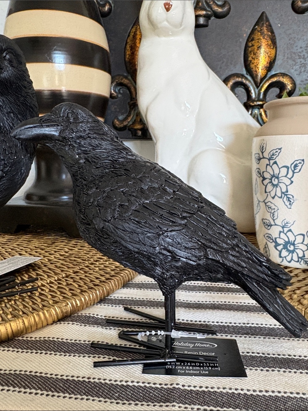 🆕Pair Of Crows Home Decor - Picture 4 of 6